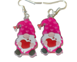 Double Sided Acrylic Valentine&#39;s Gnome Dangle Earrings - New - $16.99
