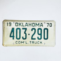 1970 United States Oklahoma Commercial Truck License Plate 403-290 - $12.28 CAD