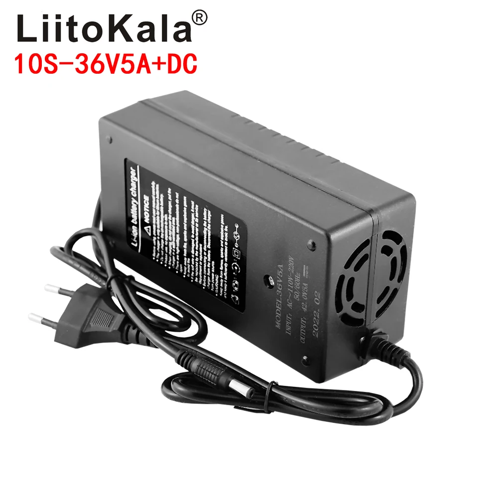 LiitoKala 36V 5A 18650 charger Output 42V 5A Charger Input Lithium Li-ion Li-pol - $184.63