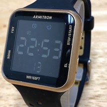 Armitron 40/8417 Mens 50m Square Reverse LCD Digital Alarm Chrono Watch~New Batt - £14.87 GBP