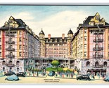 Portland Hotel Portland Oregon O Unp Lino Cartolina N24 - $5.08