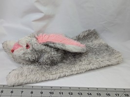 Bunny Rabbit Plush Hand Puppet Sleeve Pink Eyes 15 Inch Stuffed Animal Toy - $19.95