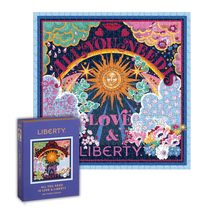 Galison Liberty All You Need is Love  500 Piece Book Puzzle with Iconic... - $17.33