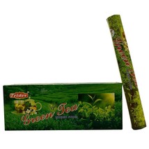 Tridev Incense Sticks Green Tea Fragrance Masala Agarbatti Meditation 120 Sticks - £14.54 GBP