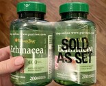 2X Echinacea 400mg Supports Immune System Health 200 Capsules ea 400 Cap... - $23.36