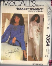 McCall&#39;s Pattern 7354 dated 1980 sz 14 Misses’ Cover-up,Dress Top Pants Uncut - £2.35 GBP