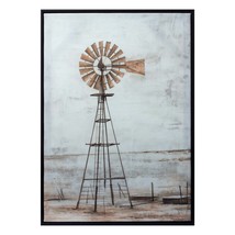 Brown Fabric Windmill Wall Decor - $119.06