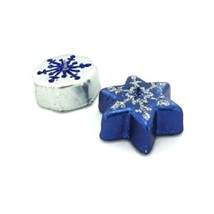 Metallic Snowflake Candles (Set of 2) - Create Festive Centerpieces! - $6.90