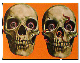 4pc Gothic-HUMAN Skeleton Skull CUTOUT-Party Door Wall Decoration Halloween Prop - £3.16 GBP