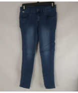 Jag Distressed Dark Wash Low Rise 100% Cotton Jeans Women&#39;s Size 27 Inse... - $21.75 CAD