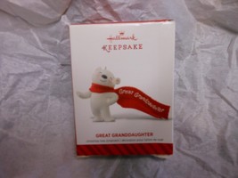 Hallmark Keepsake &quot;Great Granddaughter Polar Bear&quot; 2014 Ornament NEW OTHER - $4.46