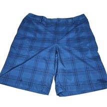 Under Armour Performance Golf Shorts Mens 36 Blue Plaid Pockets Recycle ... - £21.78 GBP