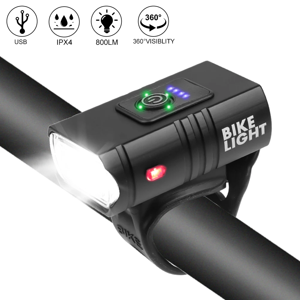 Sporting T6 LED Bicycle Light Front USB Rechargeable MTB Road Mountain Bike Lamp - £23.90 GBP