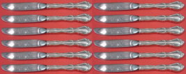 Fontana by Towle Sterling Silver Butter Spreader HH modern Set 12 pcs 6 1/2&quot; - £277.59 GBP