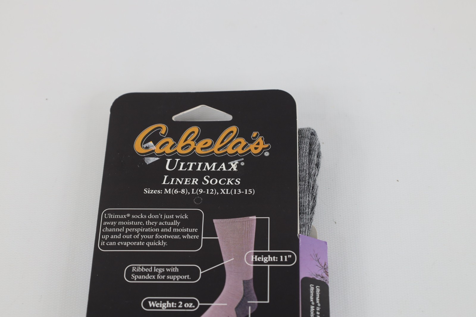 Deadstock Vintage 90s Y2K Cabelas Ultimax Liner Boot Socks Adult Large 9-12 USA Item image 7