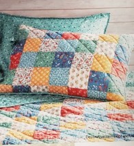 The Pioneer Woman KING Size Floral Patch Quilt Country Farm Sham Set 2 - New - £14.15 GBP