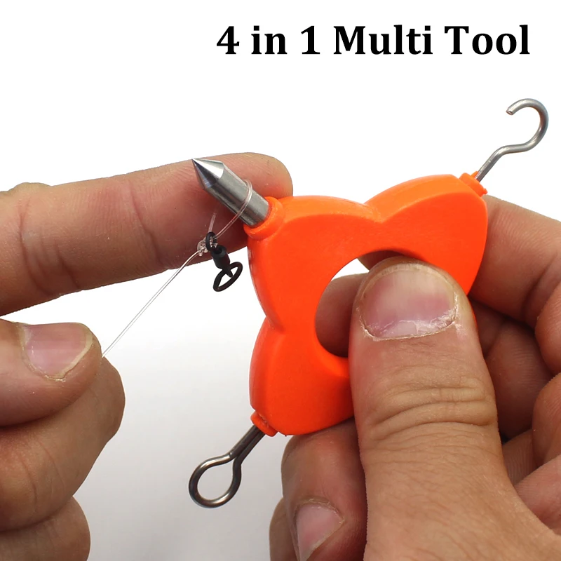 1PCS Knot Puller Tool 4 in 1 Multi Puller Tool for Rig Making Method Feeder Fish - £47.81 GBP