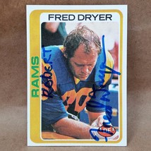 1978 Topps #366 Fred Dryer SIGNED Autograph Los Angeles Rams Card - £10.16 GBP