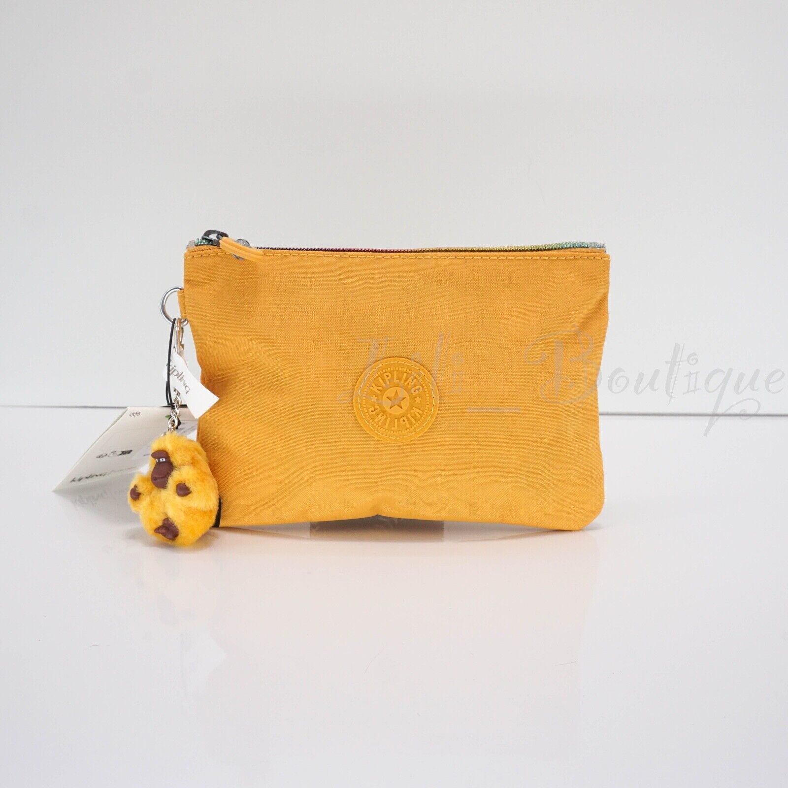 Primary image for NWT Kipling AC8641 VIV Cosmetic Accessory Pouch Zipper Polyamide Spicy Gold $34