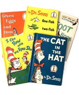 Dr. Seuss Lot of 5 Hardcover Books The Cat in Hat, Green Eggs &amp; Ham, Foo... - $13.95