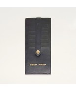 BADGLEY MISCHKA Long Slim Leather Card Wallet Sleeve - 7 Slots BLACK - $330.46 MXN