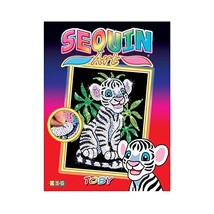 KSG Arts and Crafts Junior Sequin Art 0906 White Tiger Cub Picture Kit  - £51.65 GBP