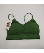 LolaJoy Bras Breathable Comfortable V Neck Sports Bras for Women, Green,... - £11.03 GBP