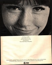 1968 AT&amp;T Telephone Vintage Print Ad Long Distance Ever Hear A Smile pre... - $24.11