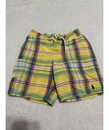 Boys Size 5 Polo Ralph Lauren Plaid Swim Trunks Flawed Lined - $20.30 CAD