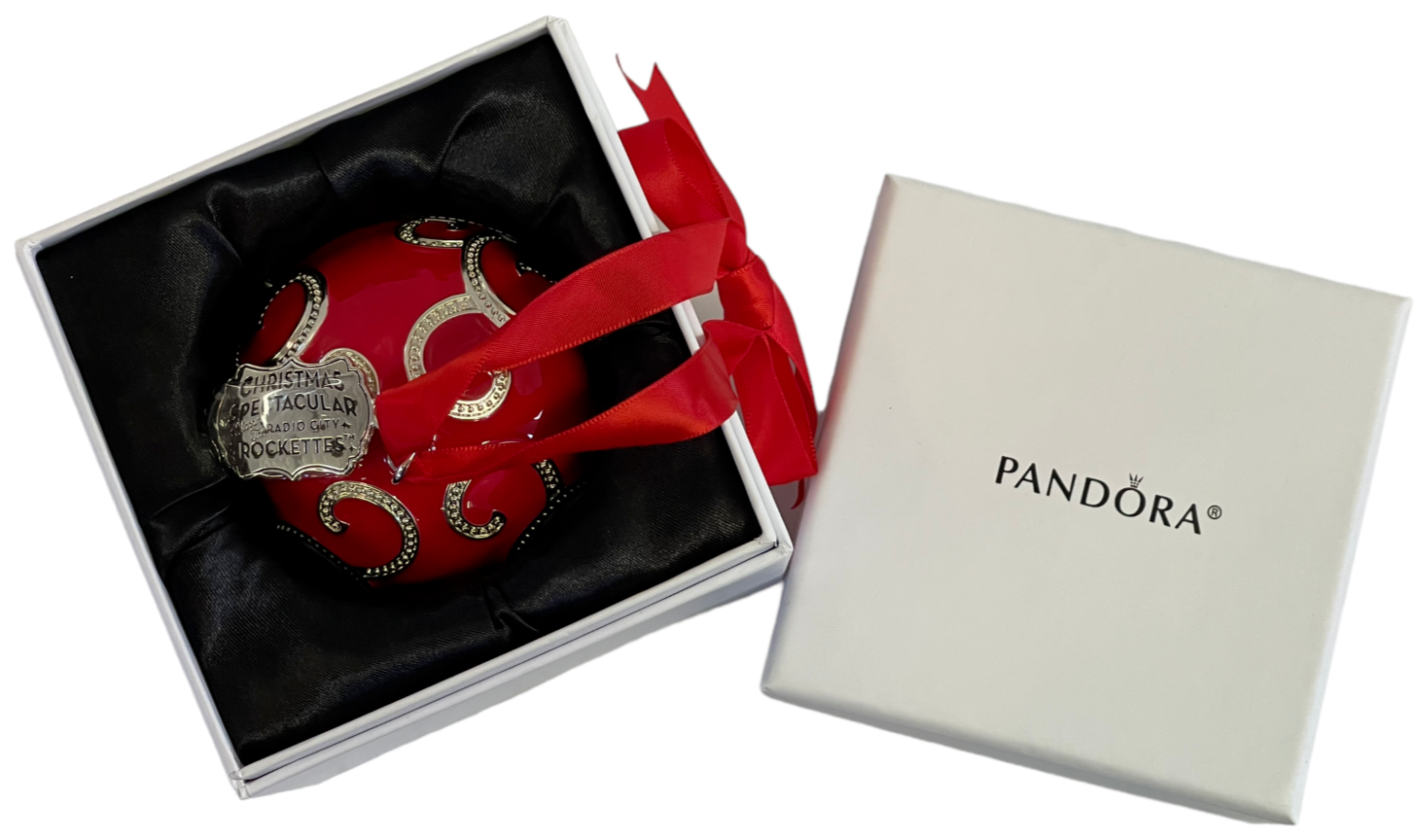 Pandora Red Rockettes Christmas Spectacular Ornament Radio City in Box - $31.49