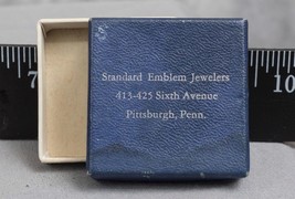 Vintage Standard Emblem Jewelers Pittsburgh Store Jewelry Gift Box jds - $28.69