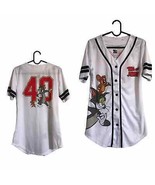 Tom &amp; Jerry women&#39;s button down baseball jersey women&#39;s shirt size S - $65.33 CAD