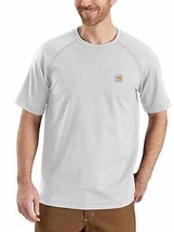 Carhartt men&#39;s force cotton short sleeve t-shirt - plus in Light Grey - size 2XL - £55.74 GBP