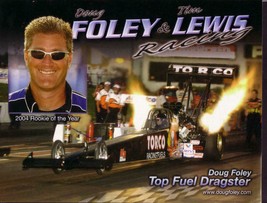 DOUG FOLEY &amp; TIM LEWIS NHRA HERO CARD TOP FUEL VF - £14.79 GBP