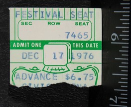 Vintage Foghat Ticket Stub December 17 1976 Pittsburgh Civic Arena tob - $34.64