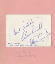 Chris Smith Allan Lamb Cricket 1983 New Zealand Test Match Hand Signed - $12.99