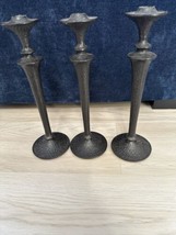 Vintage IKEA Black Metal/Iron Candle Holders Set of 3 - £54.98 GBP