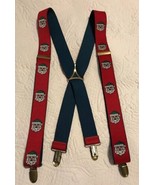 Pr. Men&#39;s Suspenders Pants Braces 36 Bearded Santa Claus in Green Hats 4... - $23.44 CAD
