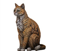 Edge Sculpture Sitting Cat Statue 15" High Tabby Orange Cat Pet Feline 6008140 image 3