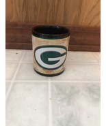  NFL Packers Black mug Big G Brown Football Drawing Background - $23.15