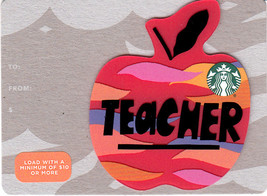 Starbucks 2018 Teacher Mini Collectible Gift Card New No Value - £1.57 GBP