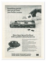 Print Ad Kodak Instamatic Camera &amp; Carousel Projector Vintage 1973 Advertisement - £7.62 GBP