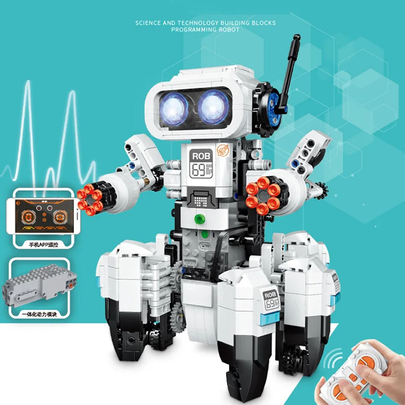 Assembling Building Block Programming Remote Control Robots Classic Toy Adult - £144.54 GBP