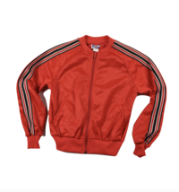 Deadstock Vintage 90s Youth Large Striped Warm Up Track Soccer Jacket Re... - $27.67