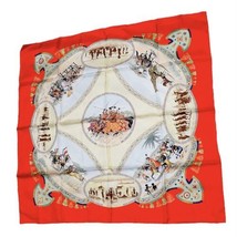 Authentic RARE! Hermes Carre Africa Tribe Vintage 90cm Silk Scarf - £514.39 GBP