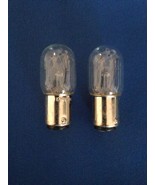 2 Kenmore Light Bulb 15 Watt 5/8 Base Small Glass Fits 148 &amp; 158 Series - $3.76