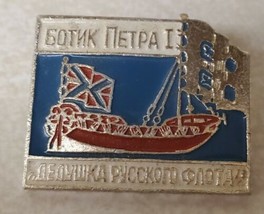 Vintage Russian Naval Pin Boat of Peter Grandfather of the Russian Fleet... - £15.66 GBP