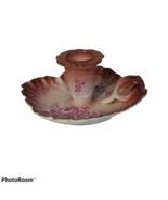 Bohemian Victorian Garden Porcelain Chamber Candlestick Candle Holder Fi... - $30.11 CAD