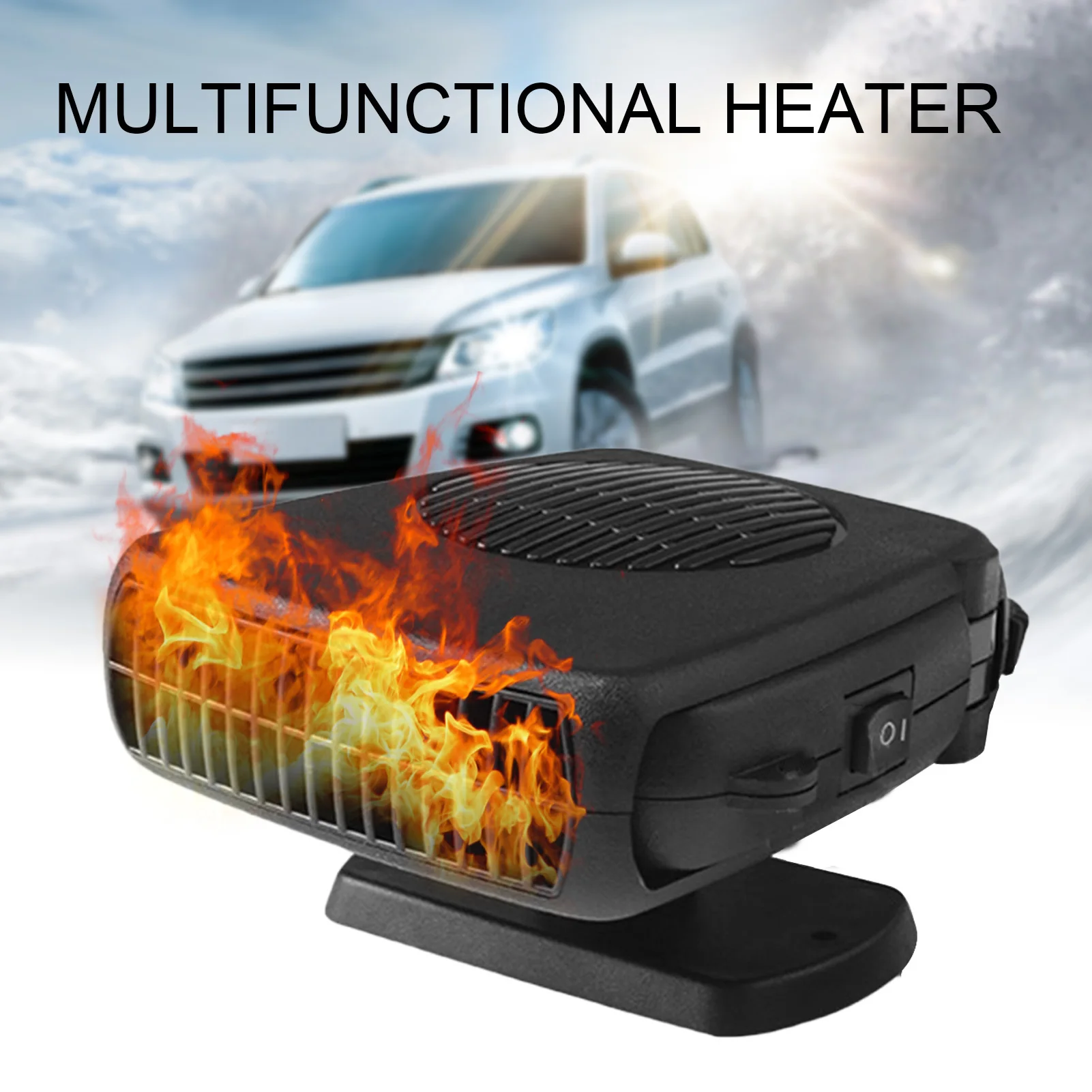 12V/24V Car Heater Windshield Defogger Defroster 150W Fast Heating Cooling Fan - £17.11 GBP