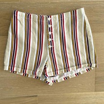 Urban Outfitters Molly Striped Button Fly Shorts sz 8 EUC - $19.34